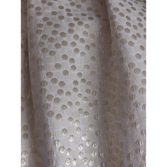 Vintage Betsey Johnson White Gold Polka Dot Strapless Cocktail Party Dress Size4 - Picture 13 of 16
